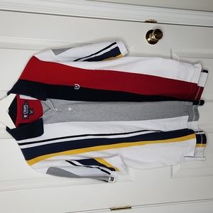 Men's Chaps Ralph Lauren longsleeve golf pique polo color block size XL